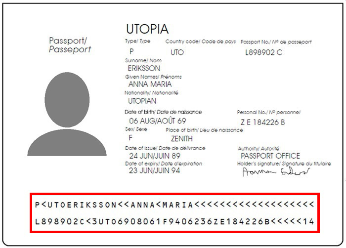 sample passport